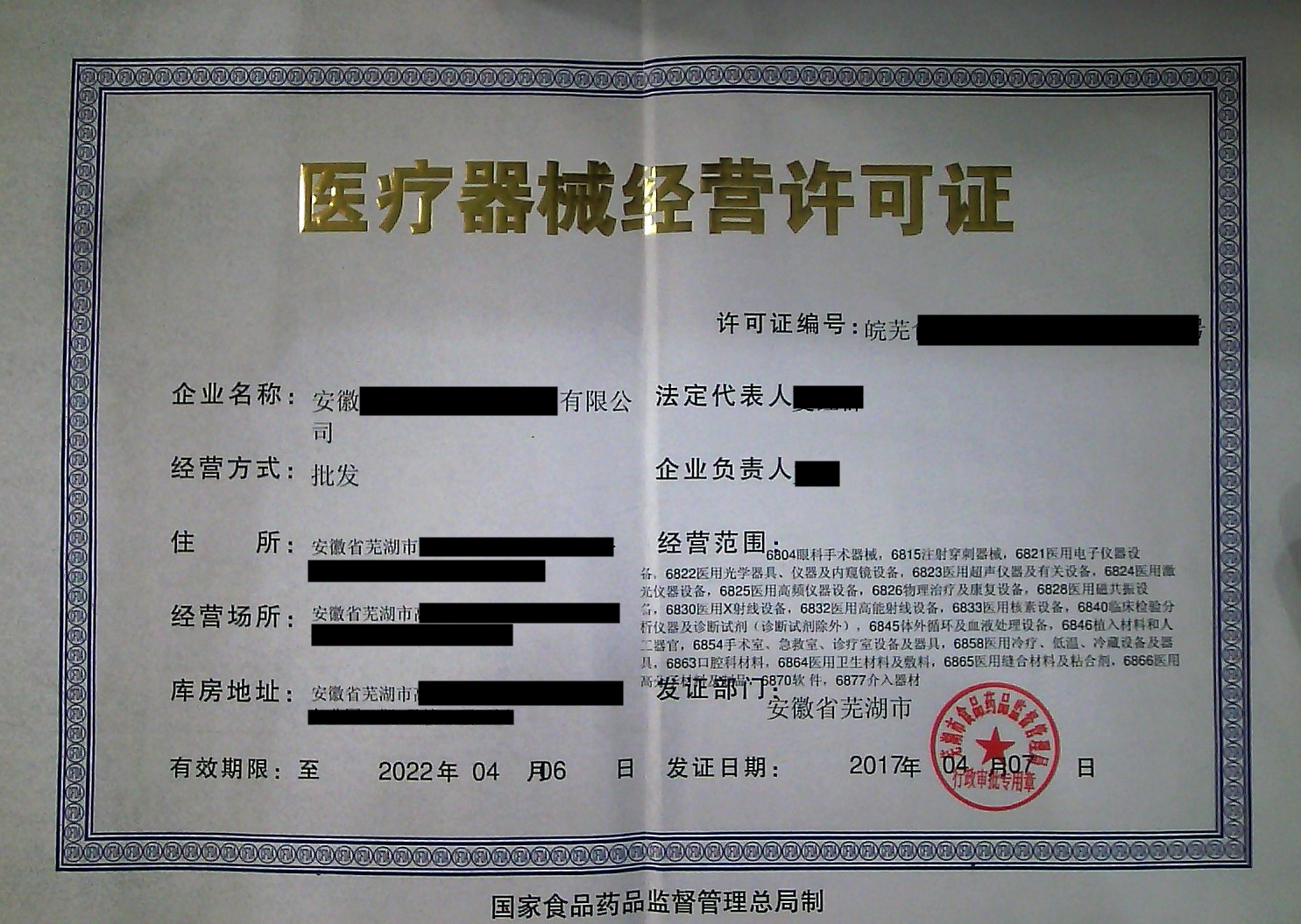 醫療器械一、二、三類的區別及辦理流程（以一類為例）